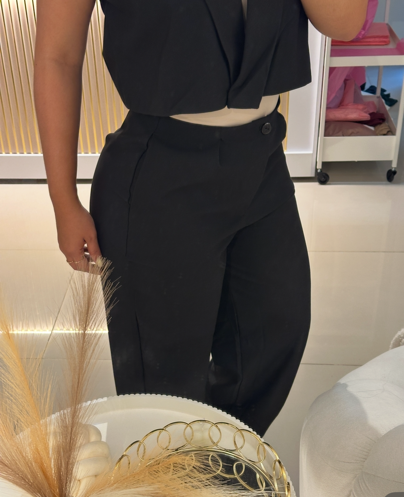 Conjunto chaleco oversize