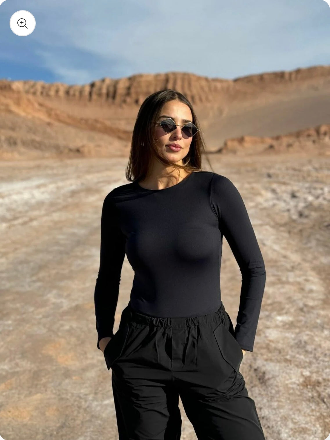 Body manga larga sin escote #10