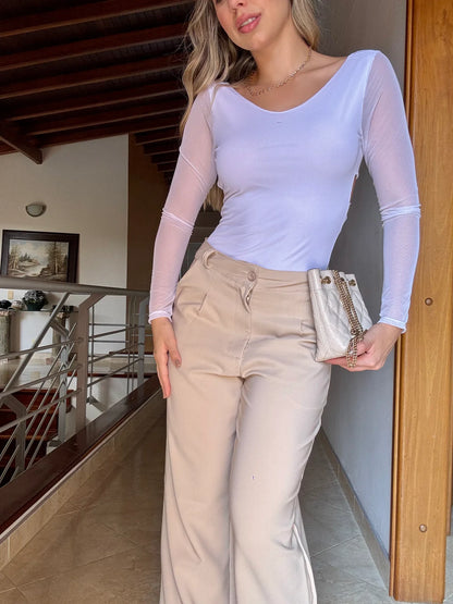 Body malla manga larga