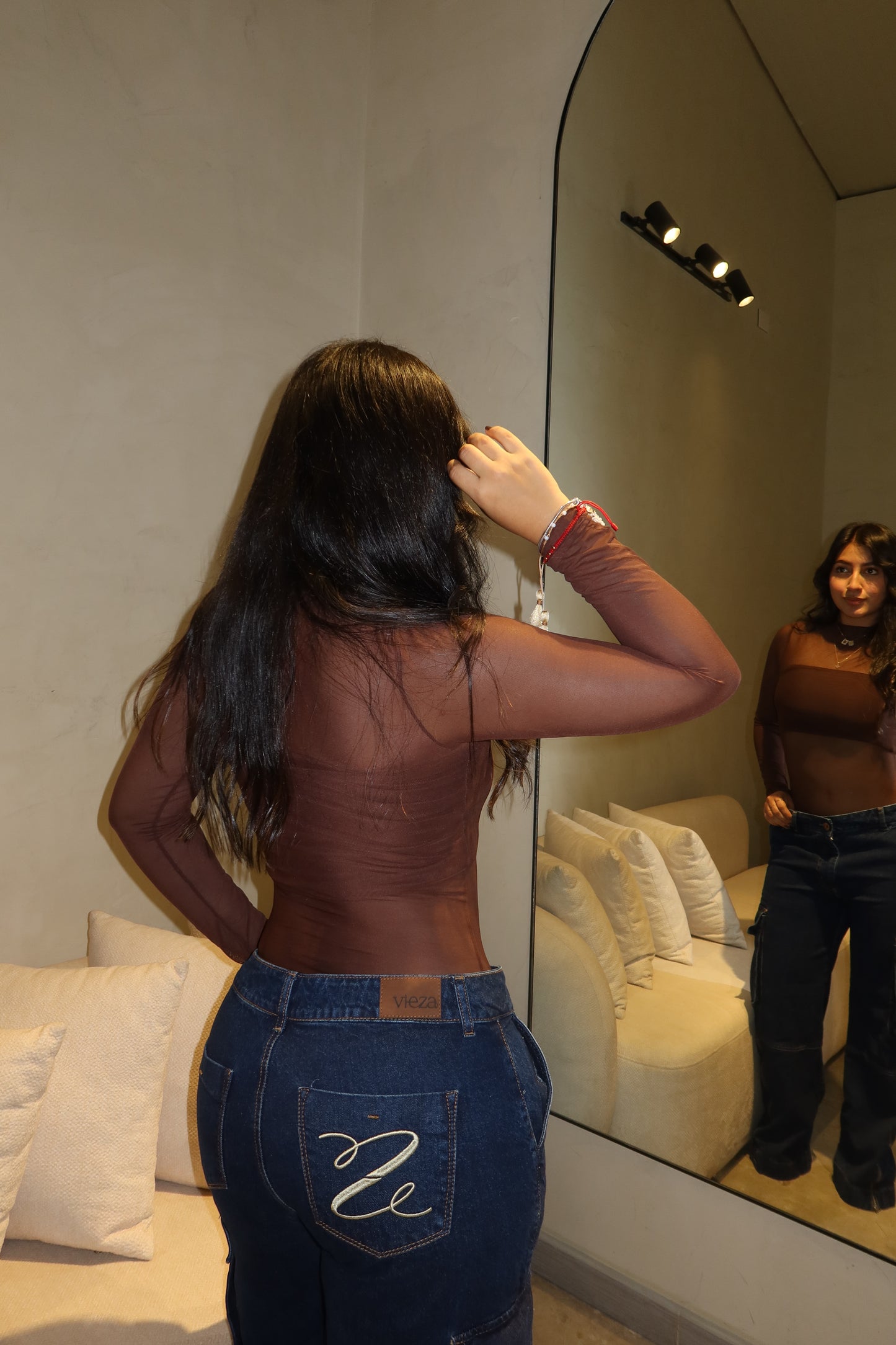 Body malla manga larga