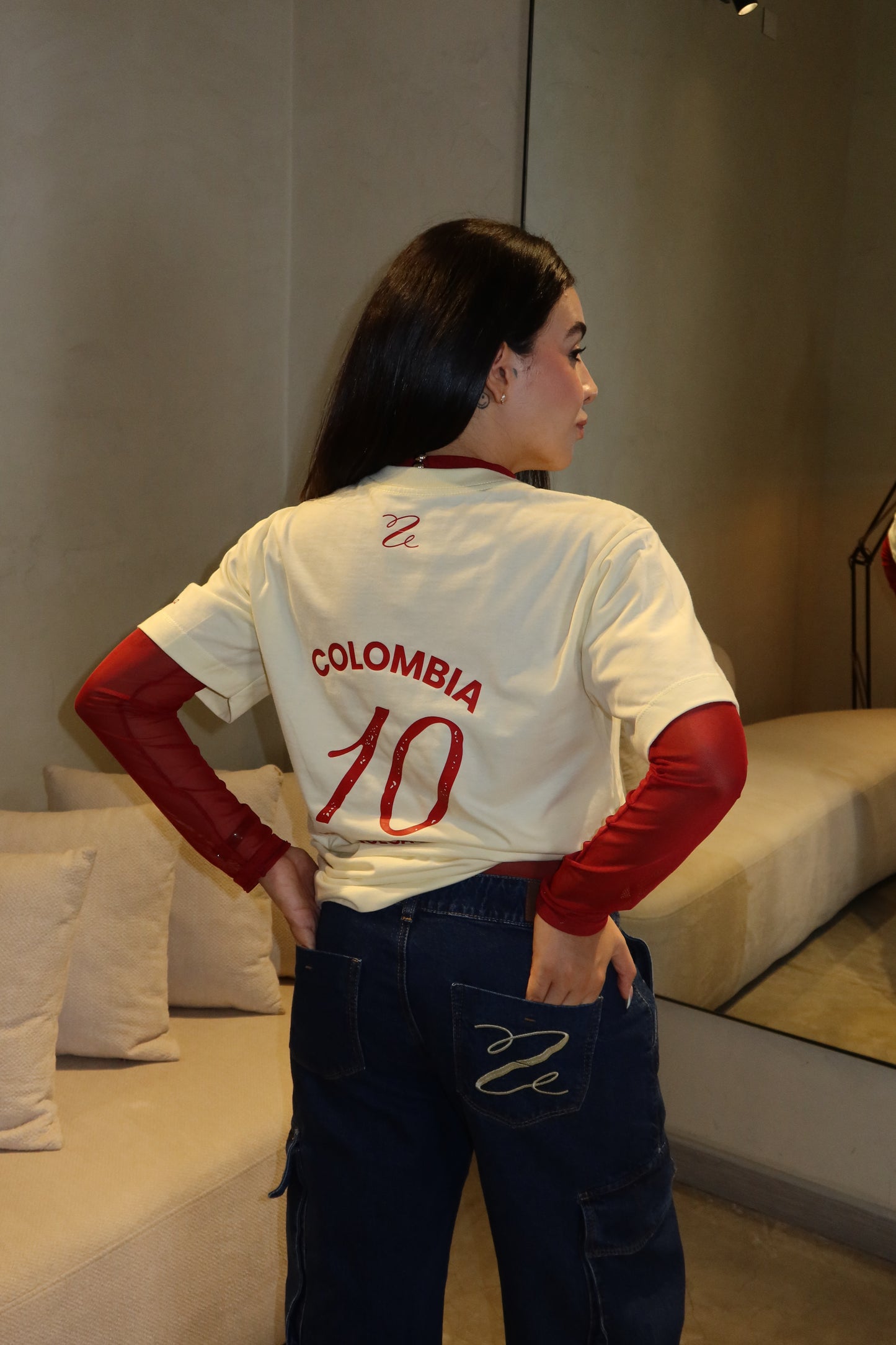 Camiseta colombia mariposa
