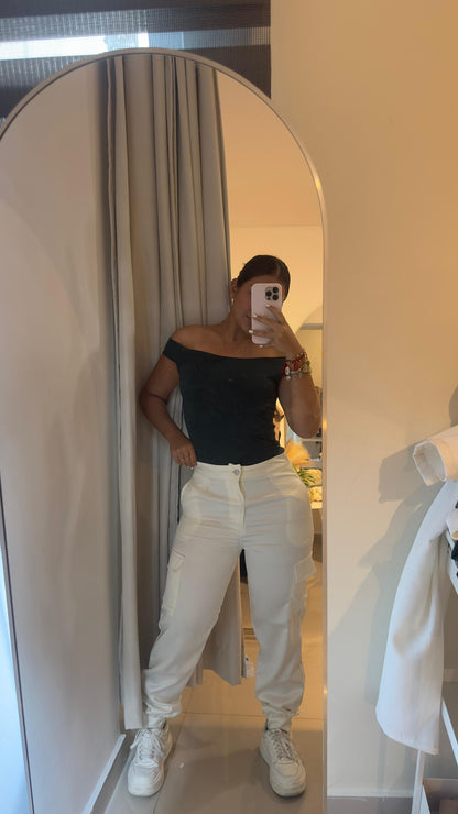 Pantalon satin
