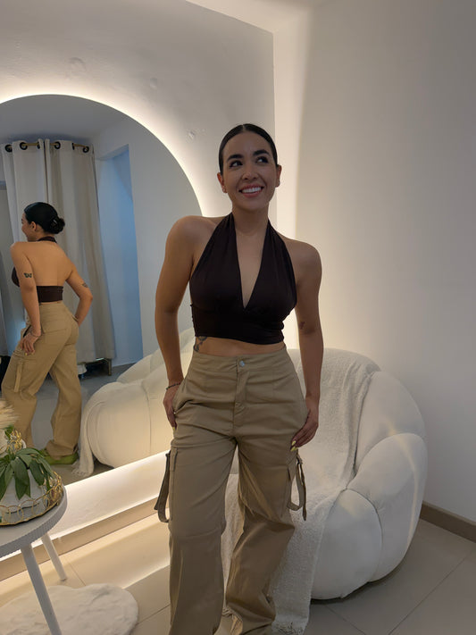 Crop Top escotado