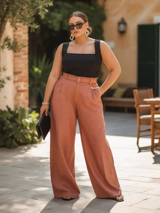 Body talla grande manga sisa cuadrado